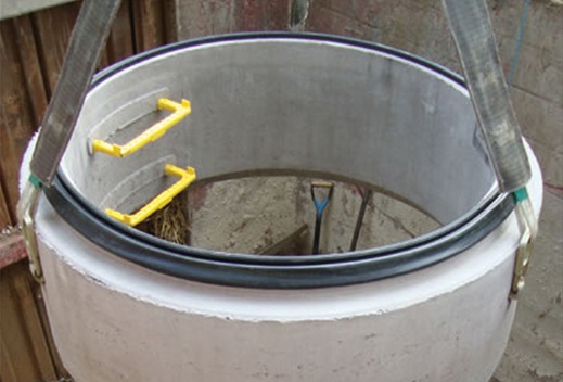 Click here to return to our home page? Step Irons built into manhole